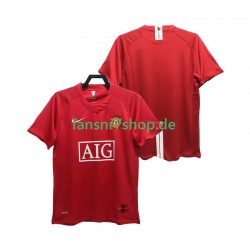 Manchester United fußball trikot Premier League 2007 Herren Heim Retro 2008 Kurzarm