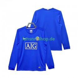 Manchester United fußball trikot 2009 Herren Ausweich Retro 2008 Langarm