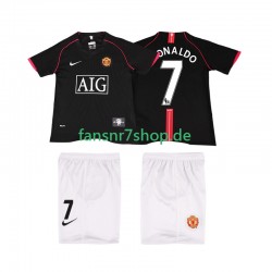 Manchester United fußball trikot Ronaldo 7 2007 Kinder Auswärts Retro 2008 Kurzarm