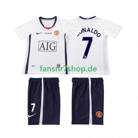 Manchester United fußball trikot Ronaldo 7 Champions League 2009 Kinder Auswärts Retro 2008 Kurzarm