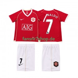 Manchester United fußball trikot Ronaldo 7 2007 Kinder Heim Retro 2006 Kurzarm