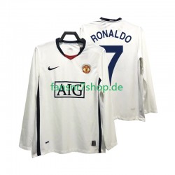 Manchester United fußball trikot Ronaldo 7 Premier League 2009 Herren Auswärts Retro 2008 Langarm