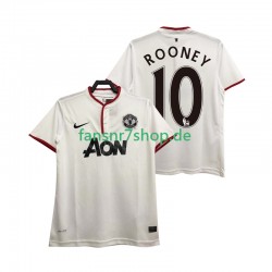 Manchester United fußball trikot Rooney 10 2013 2014 Herren Ausweich Retro Kurzarm