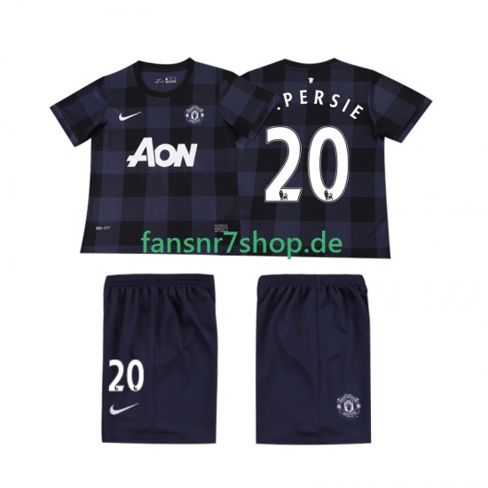 Manchester United fußball trikot V PERSIE 20 2013 2014 Kinder Auswärts Retro Kurzarm