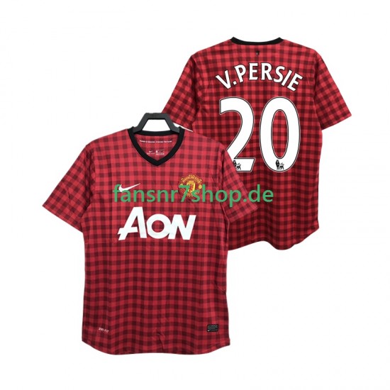 Manchester United fußball trikot V PERSIE 20 2012 2013 Herren Heim Retro Kurzarm