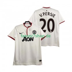 Manchester United fußball trikot V PERSIE 20 2013 2014 Herren Ausweich Retro Kurzarm