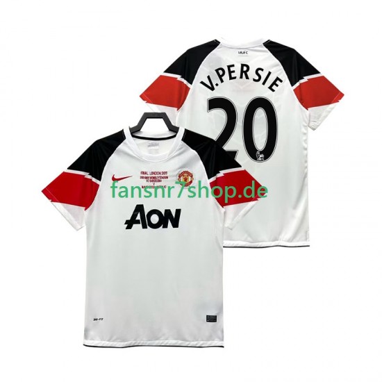 Manchester United fußball trikot V PERSIE 20 Champions League 2012 Herren Ausweich Retro 2011 Kurzarm
