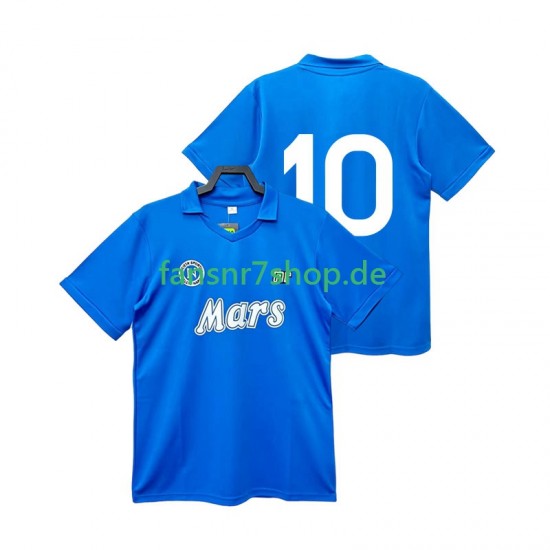 SSC Neaples fußball trikot 10 1988 1989 Herren Heim Retro Kurzarm