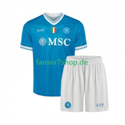 SSC Neaples fußball trikot Kinder Heim 2025-2026 Kurzarm