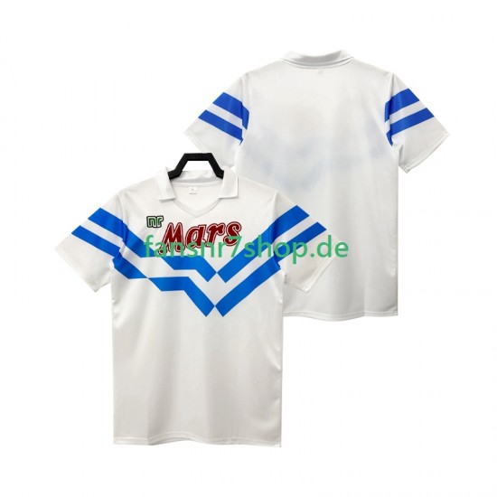 SSC Neaples fußball trikot 1988 1989 Herren Auswärts Retro Kurzarm