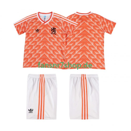 Niederlande fußball trikot 1988 Kinder Heim Retro Kurzarm