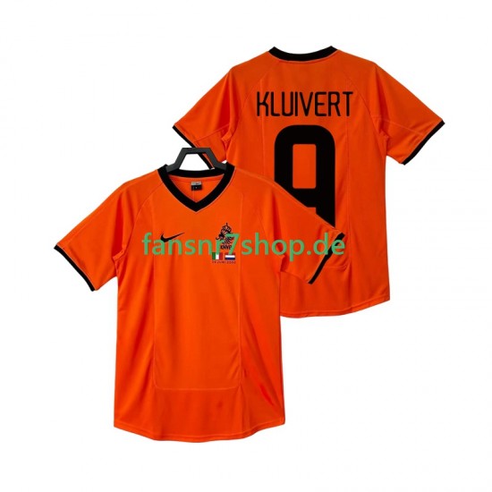 Niederlande fußball trikot KLUIVERT 9 2000 Herren Heim Retro Kurzarm