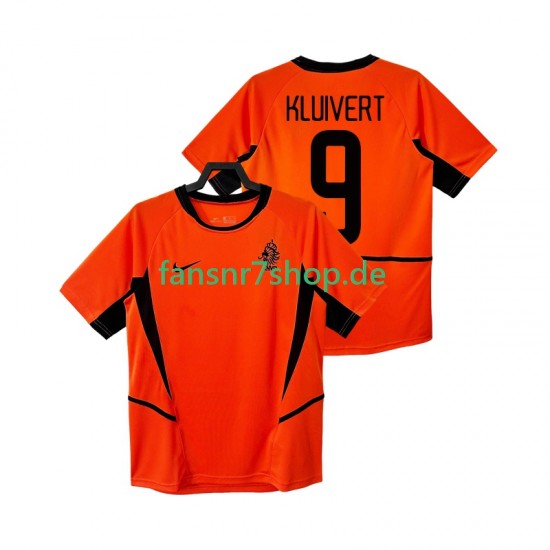 Niederlande fußball trikot KLUIVERT 9 2002 Herren Heim Retro Kurzarm