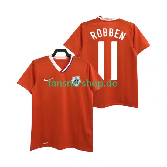 Niederlande fußball trikot ROBBEN 11 Herren Heim Retro 2008 Kurzarm