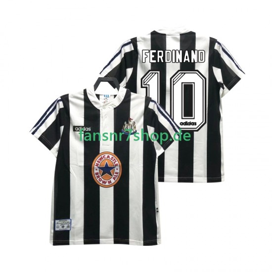 Newcastle United fußball trikot FERDINANE 10 1995 1997 Herren Heim Retro Kurzarm