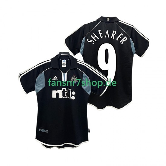 Newcastle United fußball trikot SHEARER 9 2000 2001 Herren Auswärts Retro Kurzarm