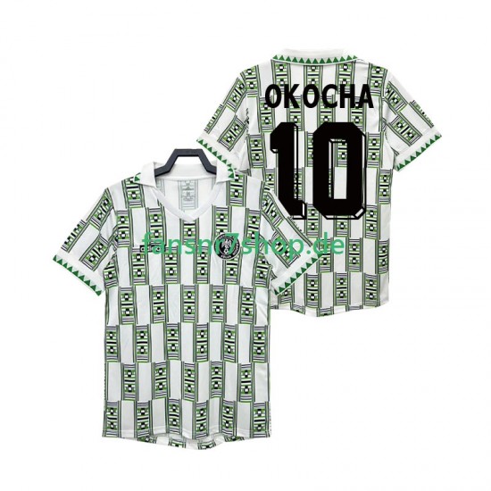 Nigeria fußball trikot OKOCHA 10 Herren Auswärts Retro 1994 Kurzarm