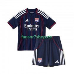 Olympique Lyon fußball trikot Kinder Auswärts 2025-2026 Kurzarm