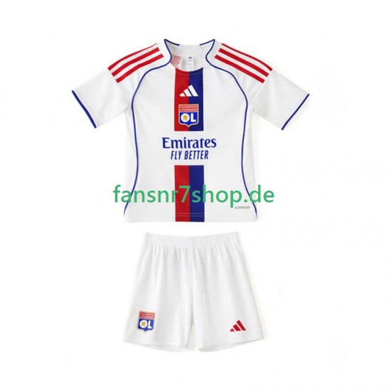 Olympique Lyon fußball trikot Kinder Heim 2025-2026 Kurzarm