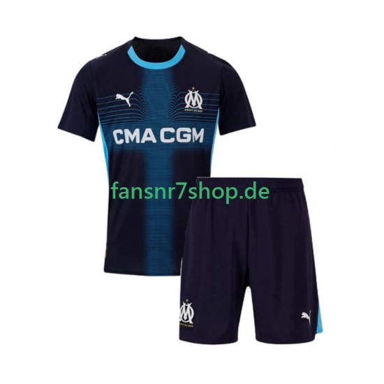 Olympique Marseille fußball trikot Kinder Auswärts 2025-2026 Kurzarm
