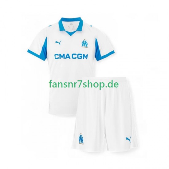 Olympique Marseille fußball trikot Kinder Heim 2025-2026 Kurzarm