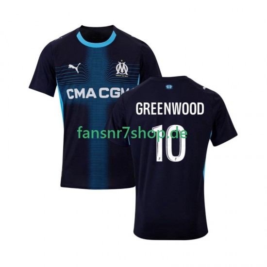 Olympique Marseille fußball trikot Mason Greenwood 10 Herren Auswärts 2025-2026 Kurzarm