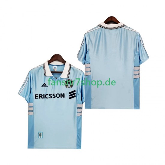Olympique Marseille fußball trikot 1998 Herren Auswärts Retro 1999 Kurzarm