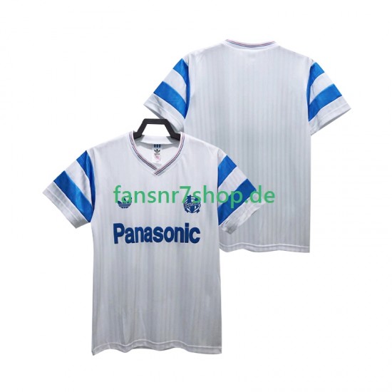 Olympique Marseille fußball trikot Herren Heim Retro 1990 Kurzarm
