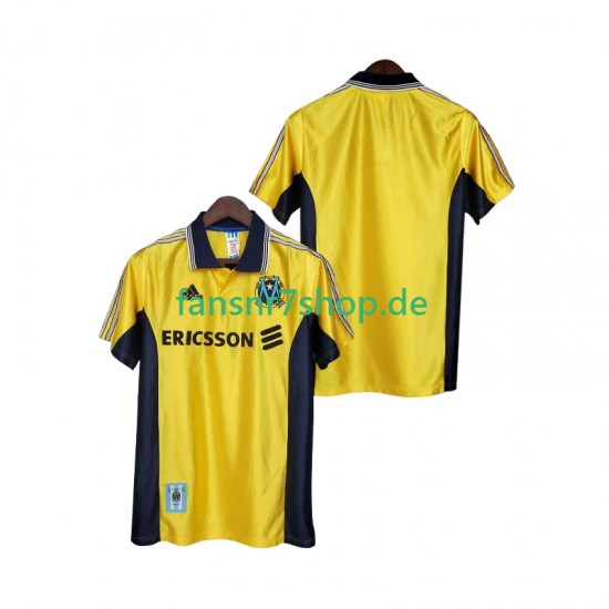 Olympique Marseille fußball trikot 1998 Herren Ausweich Retro 1999 Kurzarm