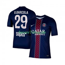 Paris Saint-Germain fußball trikot Bradley Barcola 29 Herren Heim 2025-2026 Kurzarm