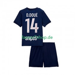 Paris Saint-Germain fußball trikot Desire Doue 14 Kinder Heim 2025-2026 Kurzarm