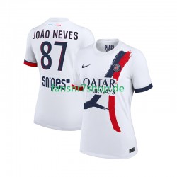 Paris Saint-Germain fußball trikot Joao Neves 87 Herren Auswärts 2025-2026 Kurzarm