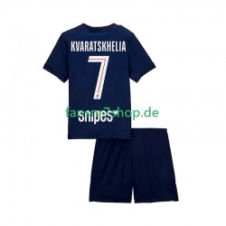 Paris Saint-Germain fußball trikot Khvicha Kvaratskhelia 7 Kinder Heim 2025-2026 Kurzarm