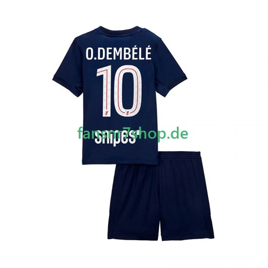 Paris Saint-Germain fußball trikot Ousmane Dembele 10 Kinder Heim 2025-2026 Kurzarm