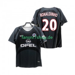 Paris Saint-Germain fußball trikot RONALDINHO 20 2001 2002 Herren Ausweich Retro Kurzarm