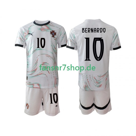 Portugal fußball trikot Bernardo Silva 10 Kinder Auswärts 2025-2026 Kurzarm