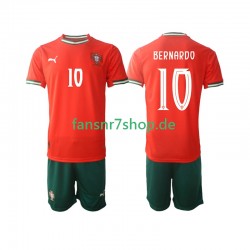 Portugal fußball trikot Bernardo Silva 10 Kinder Heim 2025-2026 Kurzarm