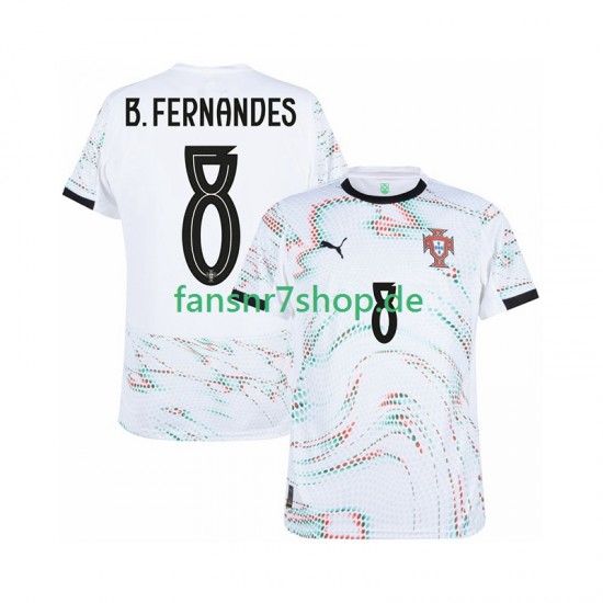 Portugal fußball trikot Bruno Fernandes 8 Herren Auswärts 2025-2026 Kurzarm