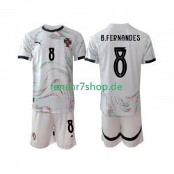 Portugal fußball trikot Bruno Fernandes 8 Kinder Auswärts 2025-2026 Kurzarm