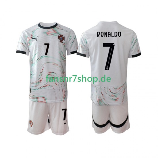 Portugal fußball trikot Cristiano Ronaldo 7 Kinder Auswärts 2025 Kurzarm