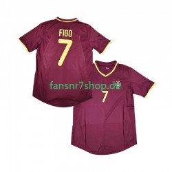 Portugal fußball trikot Figo 7 2000 Herren Heim Retro Kurzarm