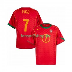 Portugal fußball trikot Figo 7 Herren Heim Retro 2004 Kurzarm