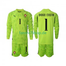 Portugal fußball trikot Diogo Costa 1 Torhüter Kinder Heim 2025 Langarm