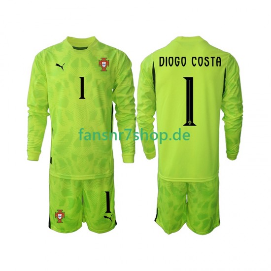 Portugal fußball trikot Diogo Costa 1 Torhüter Kinder Heim 2025 Langarm