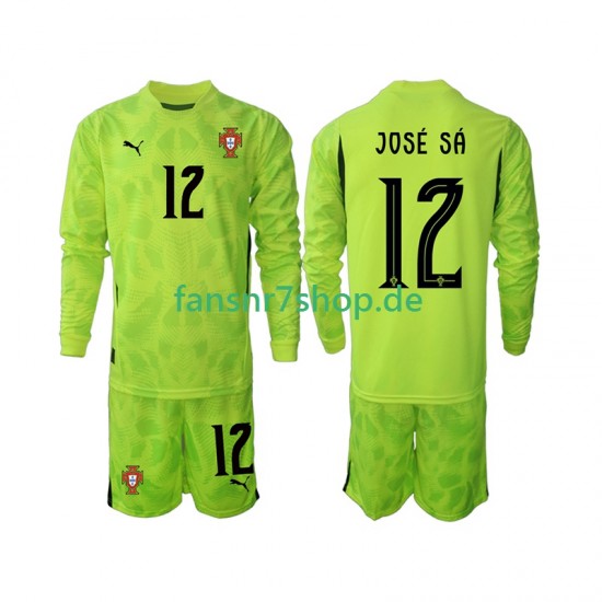 Portugal fußball trikot Jose Sa 12 Torhüter Kinder Heim 2025 Langarm