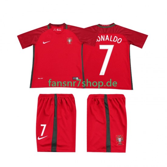 Portugal fußball trikot RONALDO 7 2016 Kinder Heim Retro Kurzarm