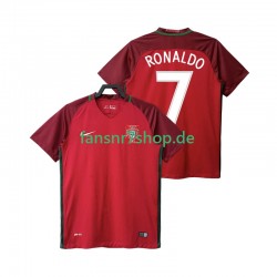 Portugal fußball trikot RONALDO 7 2016 Herren Heim Retro Kurzarm