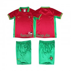 Portugal fußball trikot 1998 Kinder Heim Retro Kurzarm
