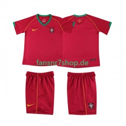 Portugal fußball trikot Kinder Heim Retro 2006 Kurzarm