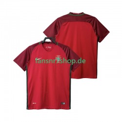 Portugal fußball trikot 2016 Herren Heim Retro Kurzarm